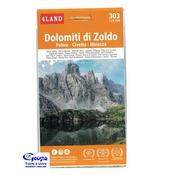 303 DOLOMITI DI ZOLDO 1:25.000