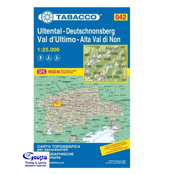 42 - VAL D'ULTIMO  ALTA VAL DI NON  1:25.000