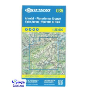 035 VALLE AURINA, VEDRETTE DI RIES. CARTA TOPOGRAFICA