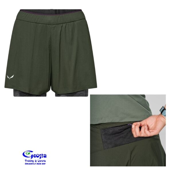 PEDROC DURASTRETCH 2IN1 SHORT DONNA SALEWA
