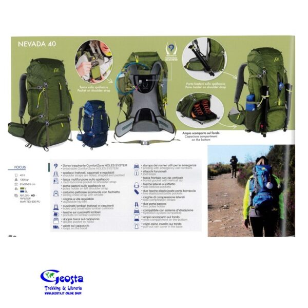 ZAINO NEVADA 40 MARSUPIO