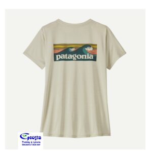 CB4B4D8C0ECCA6B2C5574AF1AB1E190E_ W'S CAPILENE® COOL DAILY SHIRT - BOARDSHORT LOGO PATAGONIA