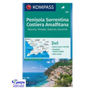 682 PENISOLA SORRENTINA, COSTIERA AMALFITANA 1:50.000