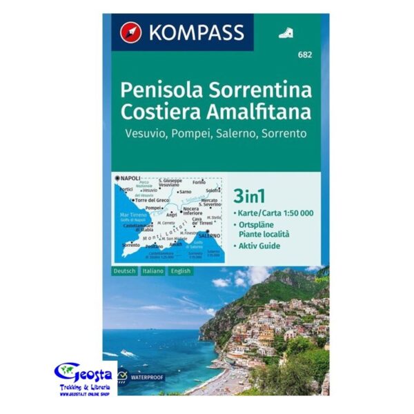 682 PENISOLA SORRENTINA, COSTIERA AMALFITANA 1:50.000