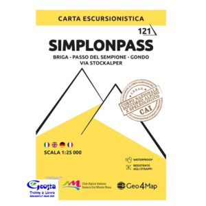 121 SIMPLONPASS BRIGA - PASSO DEL SEMPIONE ...CARTA 1:25.000